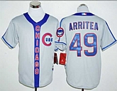 Chicago Cubs #49 Jake Arrieta Gray Cooperstown Stitched Baseball Jersey,baseball caps,new era cap wholesale,wholesale hats